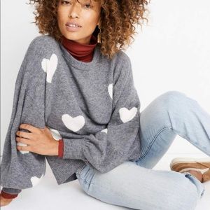 Madewell heart sweater